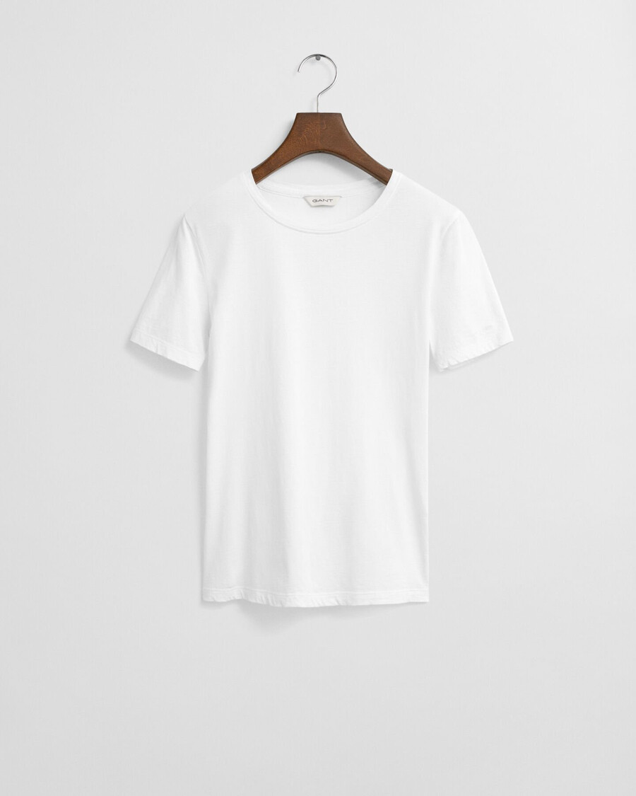 camiseta de algodão leve - branca