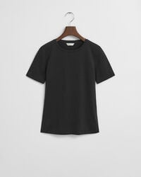 camiseta de algodão leve - preta