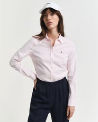 camisa oxford slim fit stretch - rosa claro