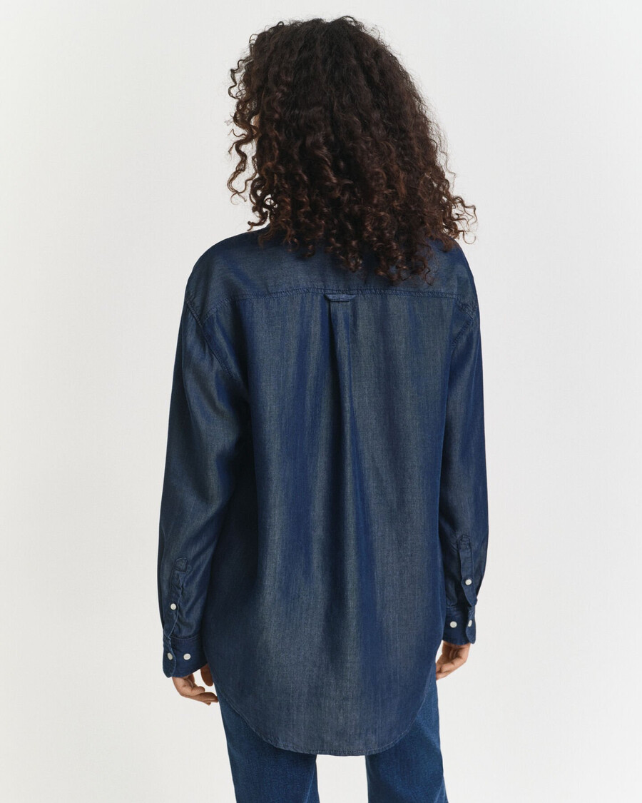 camisa Índigo relaxed fit - arquivo azul escuro