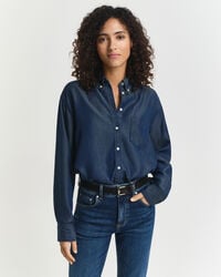 camisa Índigo relaxed fit - arquivo azul escuro