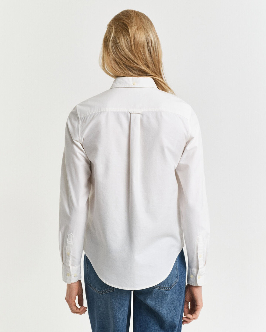 camisa oxford clássica de corte regular - branca