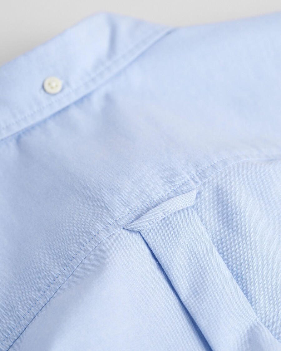 camisa oxford clássica de corte regular - azul claro
