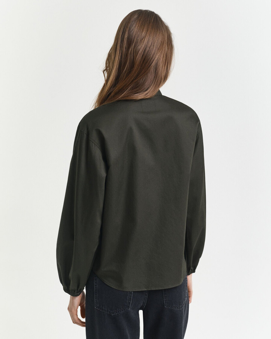 blusa de algodão - verde musgo escuro
