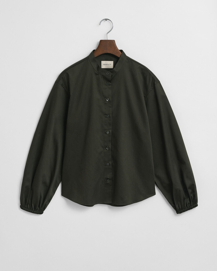 blusa de algodão - verde musgo escuro