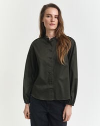 blusa de algodão - verde musgo escuro
