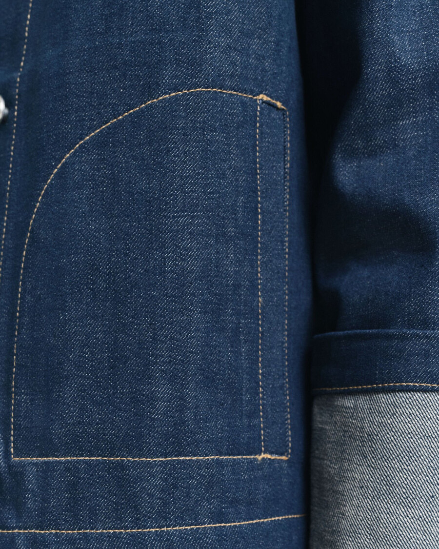 jaqueta jeans - azul médio