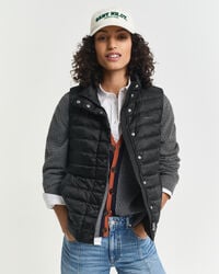 colete leve de plumas - preto