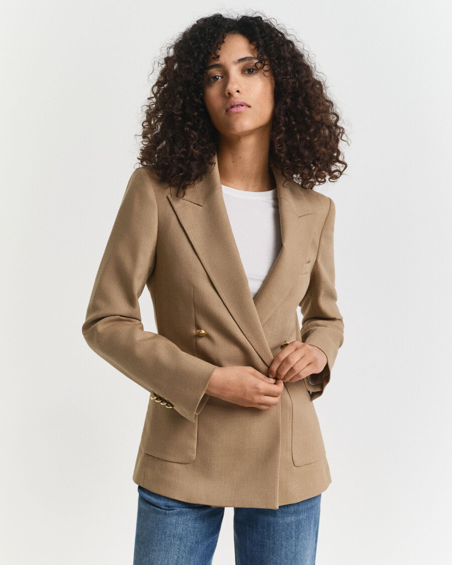 blazer club slim fit - cáqui quente