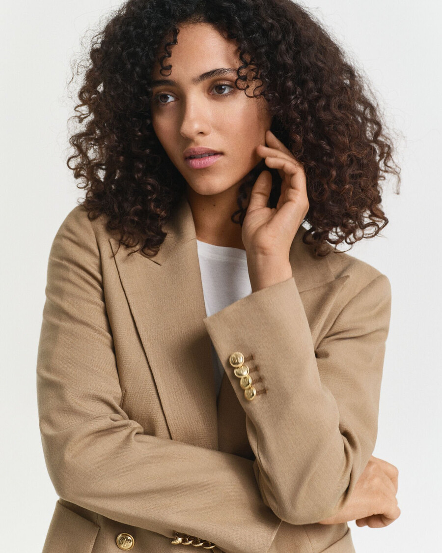 blazer club slim fit - cáqui quente