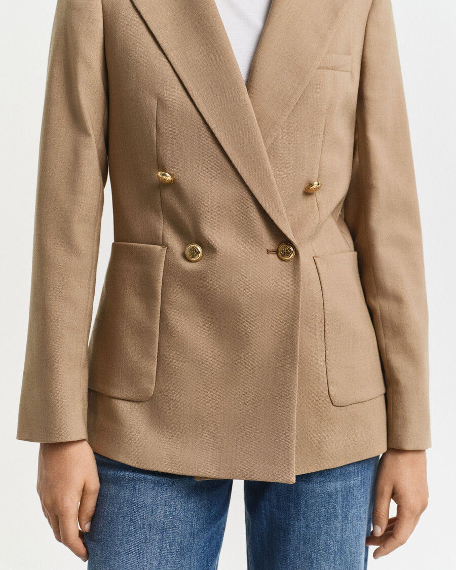 blazer club slim fit - cáqui quente