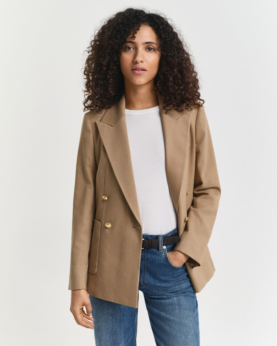 blazer club slim fit - cáqui quente
