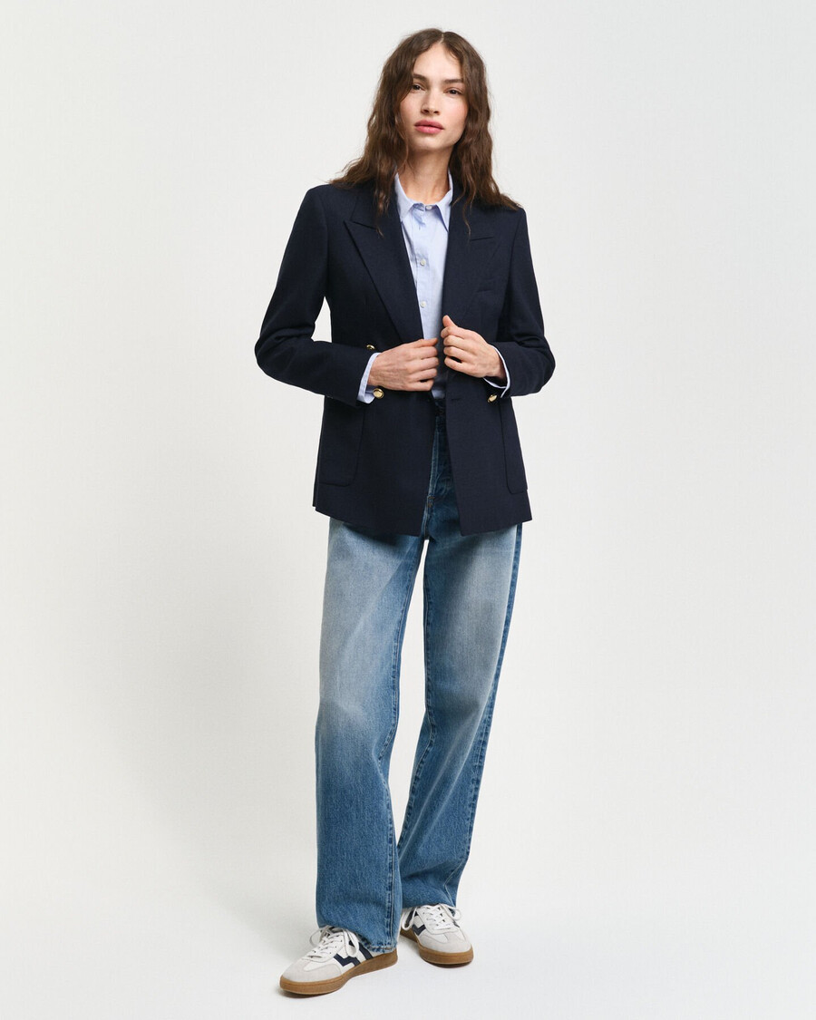 blazer slim fit club - azul noite