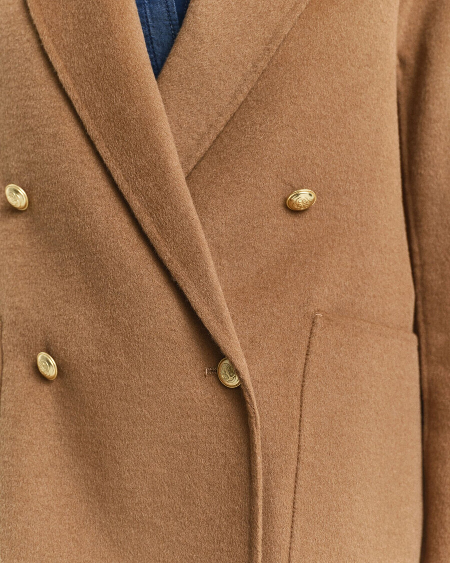 blazer club de corte regular com costura manual - nogueira torrada