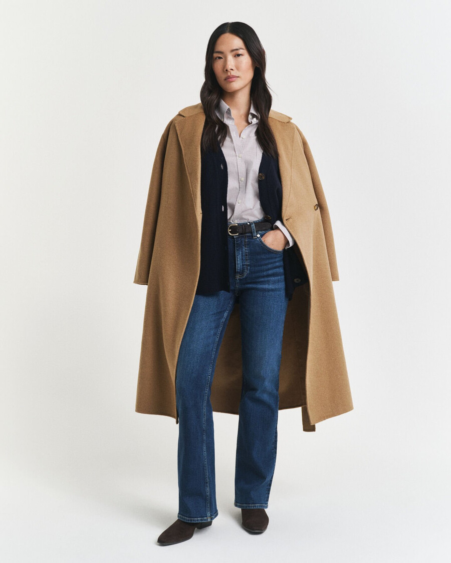 cardigã em mistura de lã e cashmere - azul noite