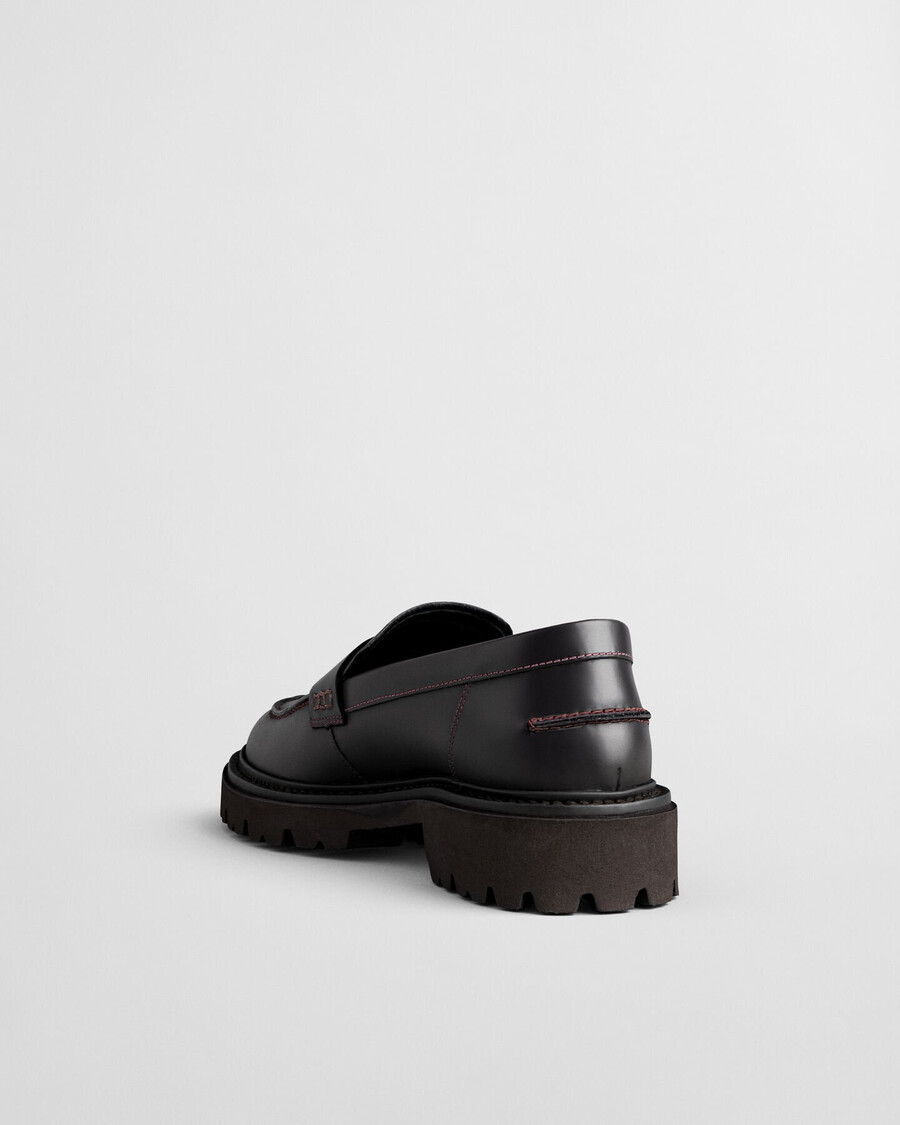 mocassins de couro ivyhill - vinho ameixa