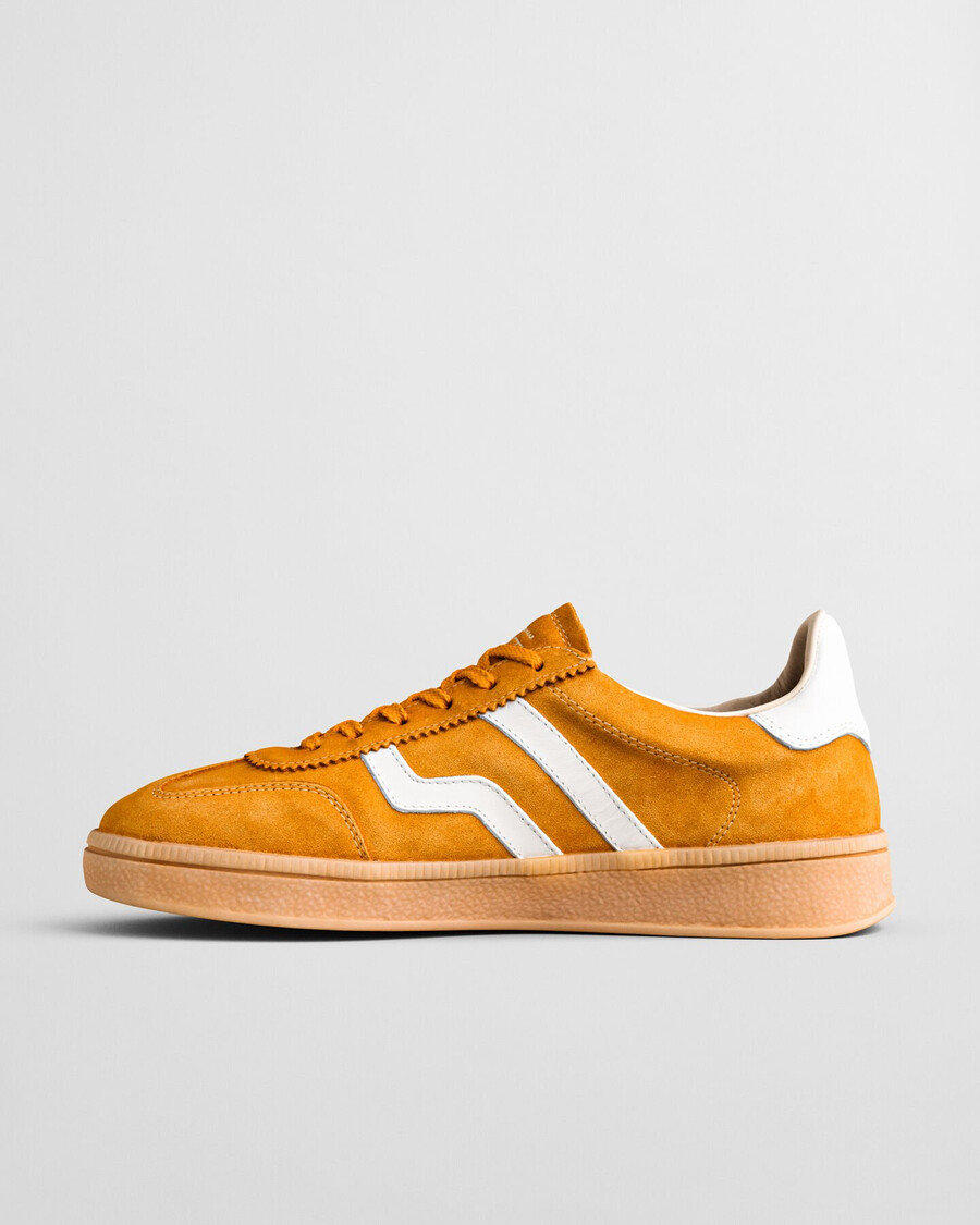 tênis cuzima de camurça - amarelo liso