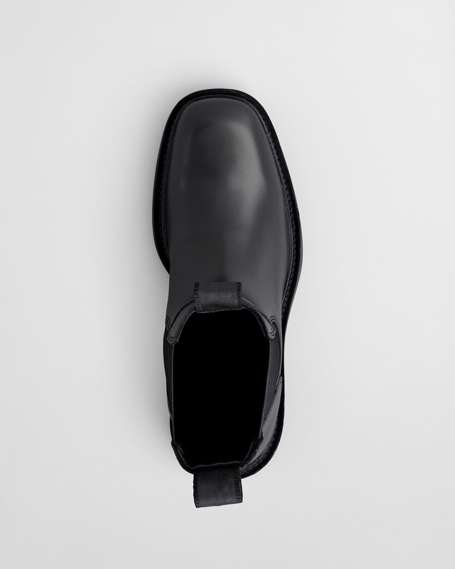 botas de couro fallwi mid - pretas