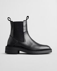 botas de couro fallwi mid - pretas