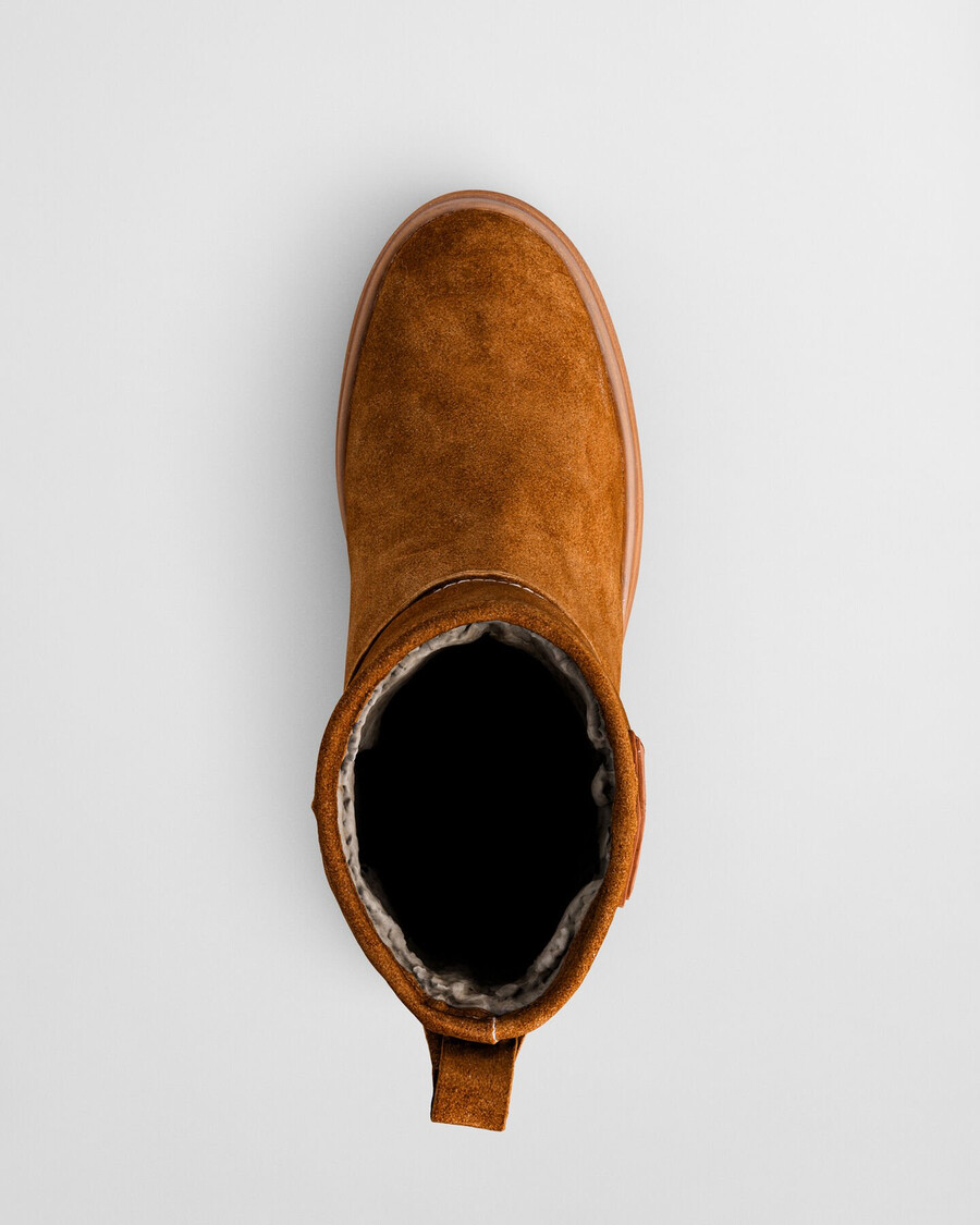 botas snowhill mid - conhaque