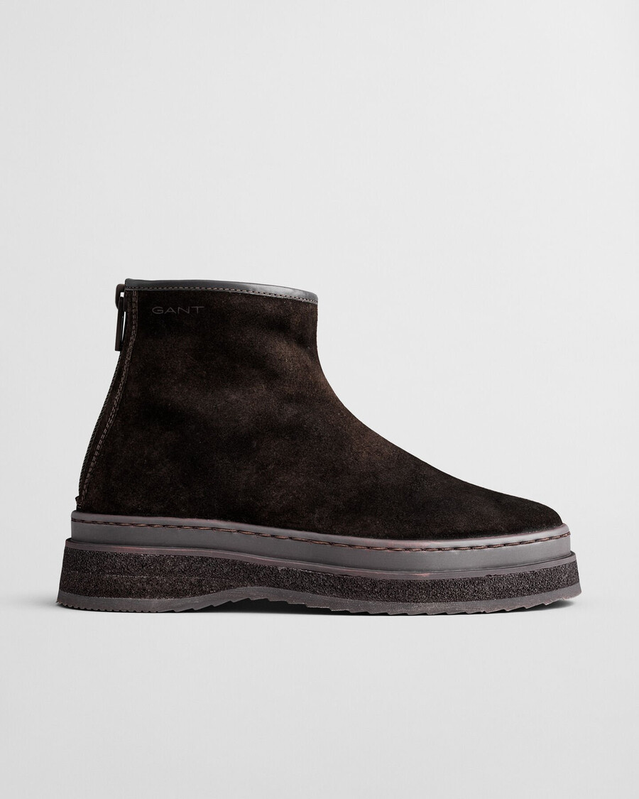 botas sistown mid - marrom escuro