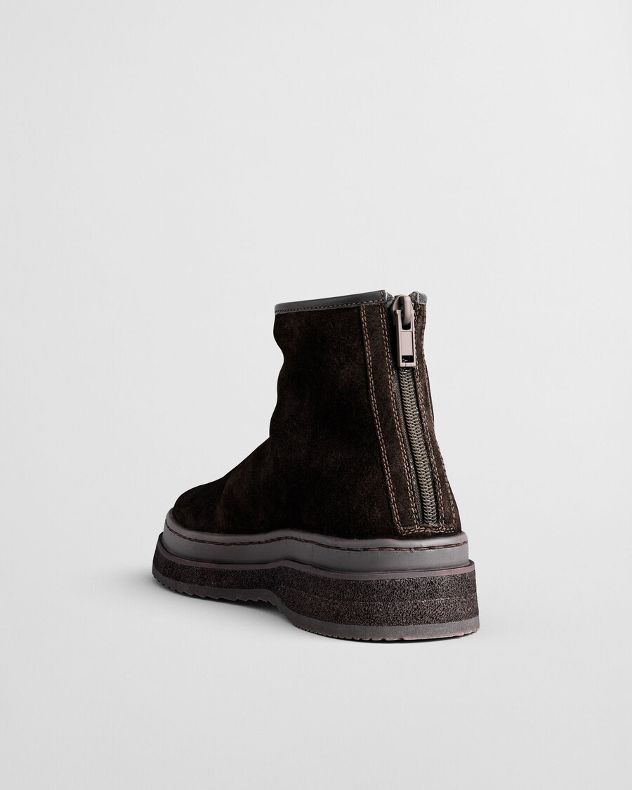 botas sistown mid - marrom escuro