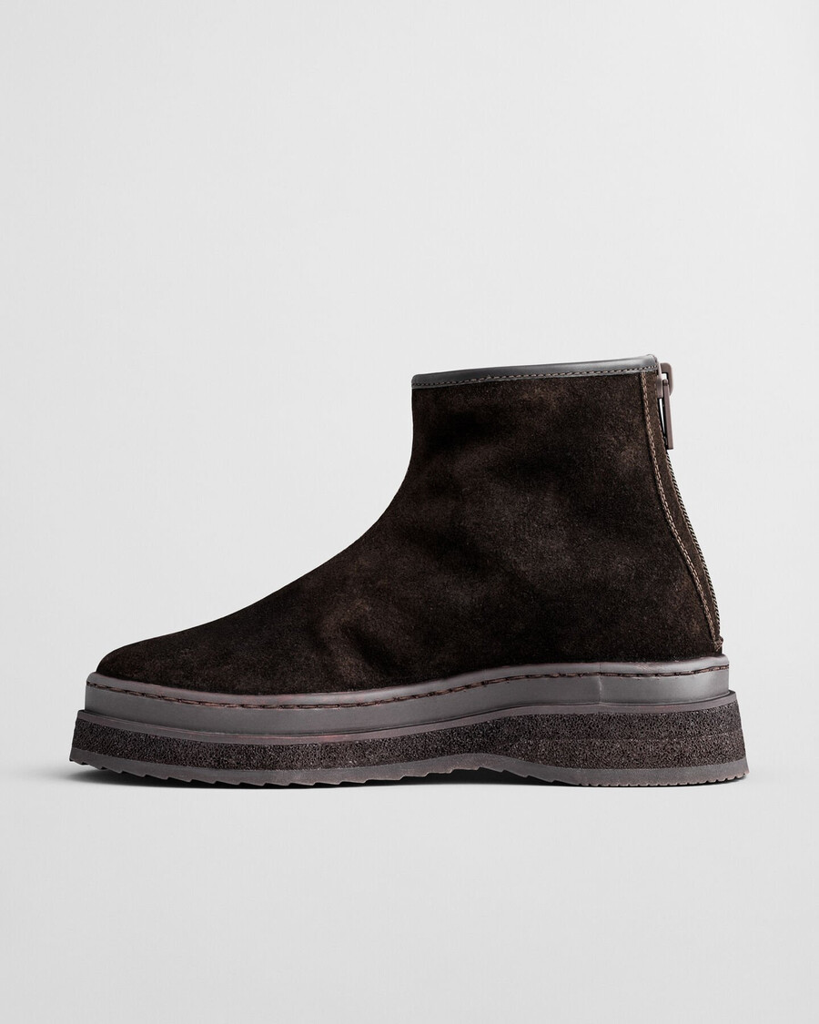 botas sistown mid - marrom escuro
