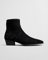 botas bassotte de camurça - pretas