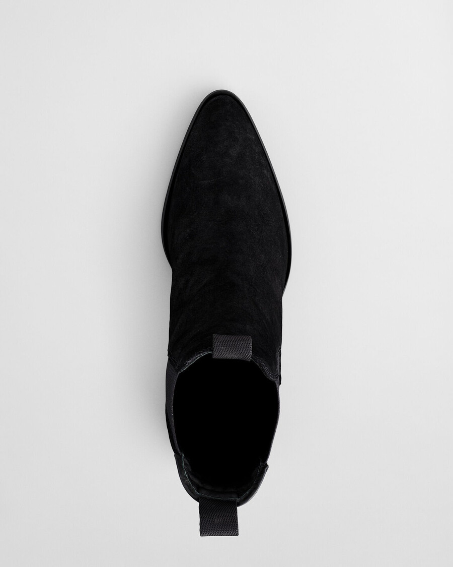 botas chelsea de camurça st broomly - pretas