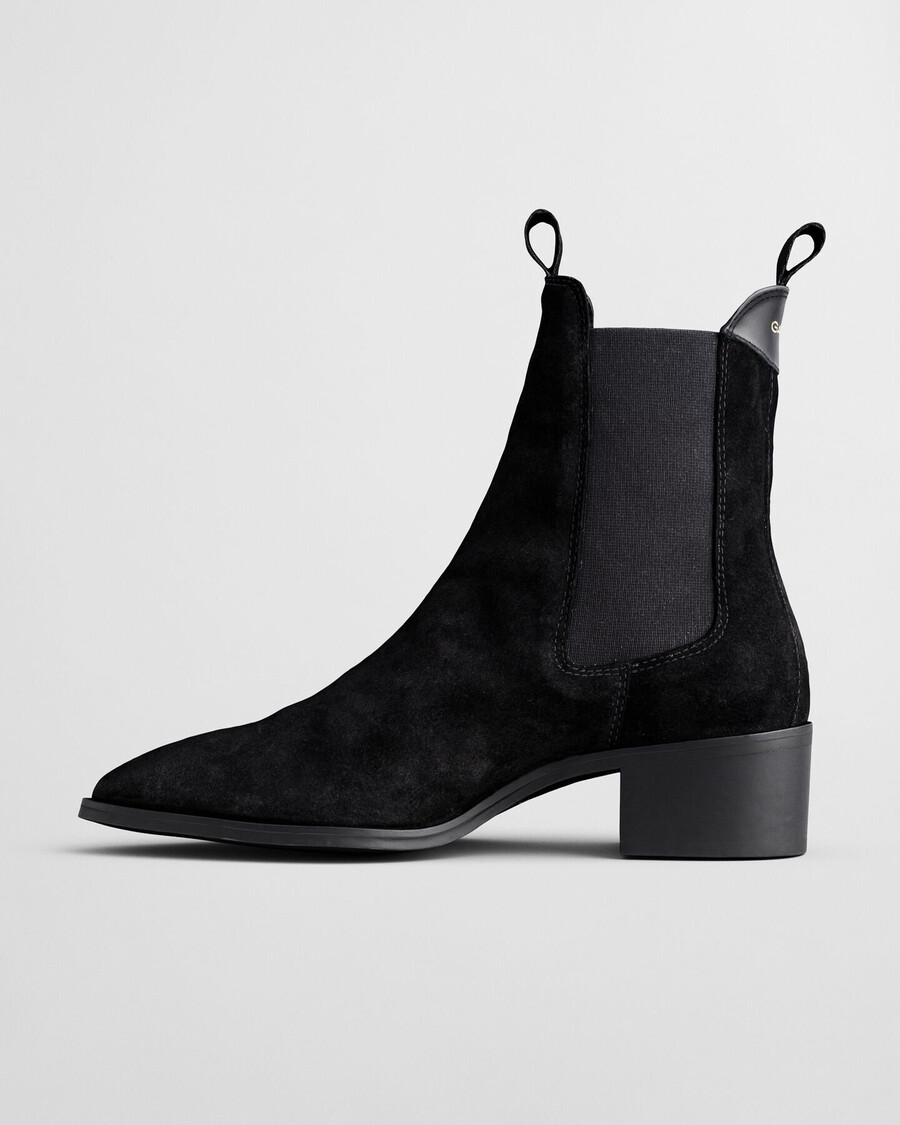 botas chelsea de camurça st broomly - pretas