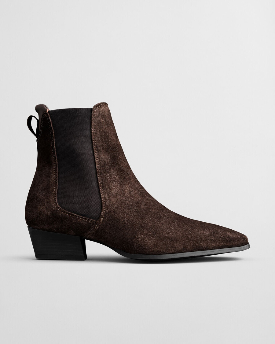 botas bassotte de camurça - marrom escuro