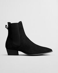 botas bassotte de camurça - pretas