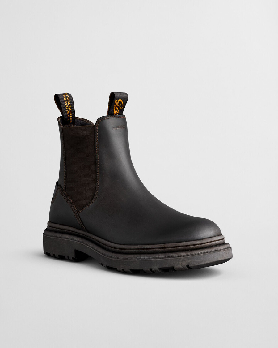 botas chelsea timberly - marrom escuro