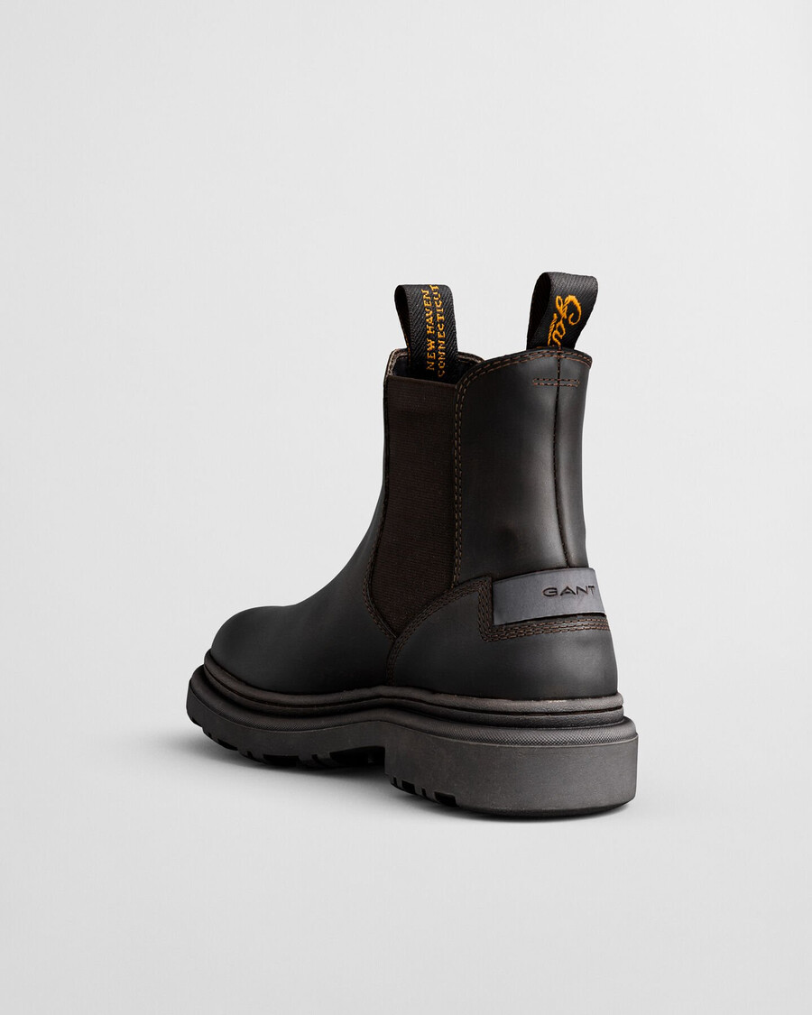 botas chelsea timberly - marrom escuro