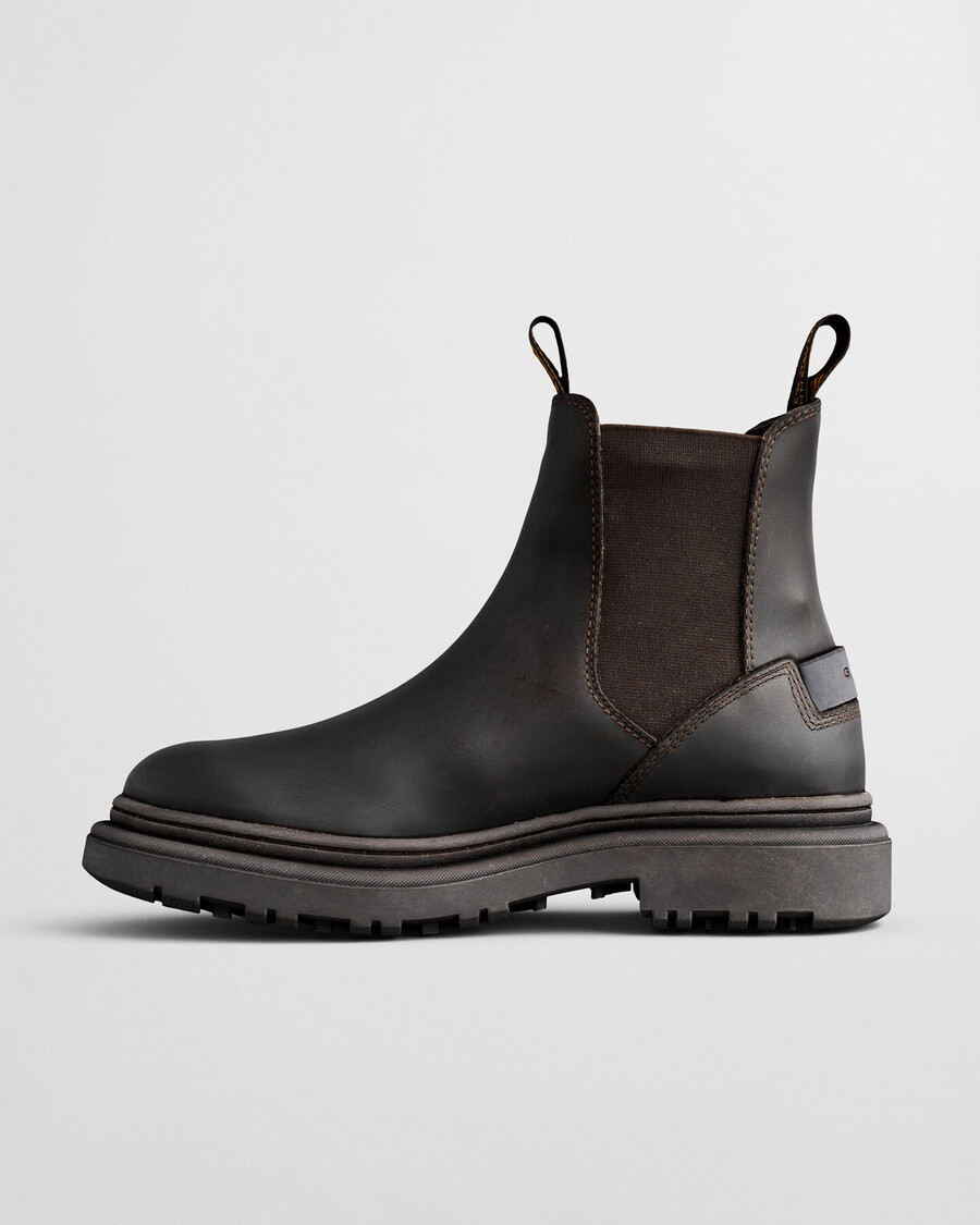botas chelsea timberly - marrom escuro